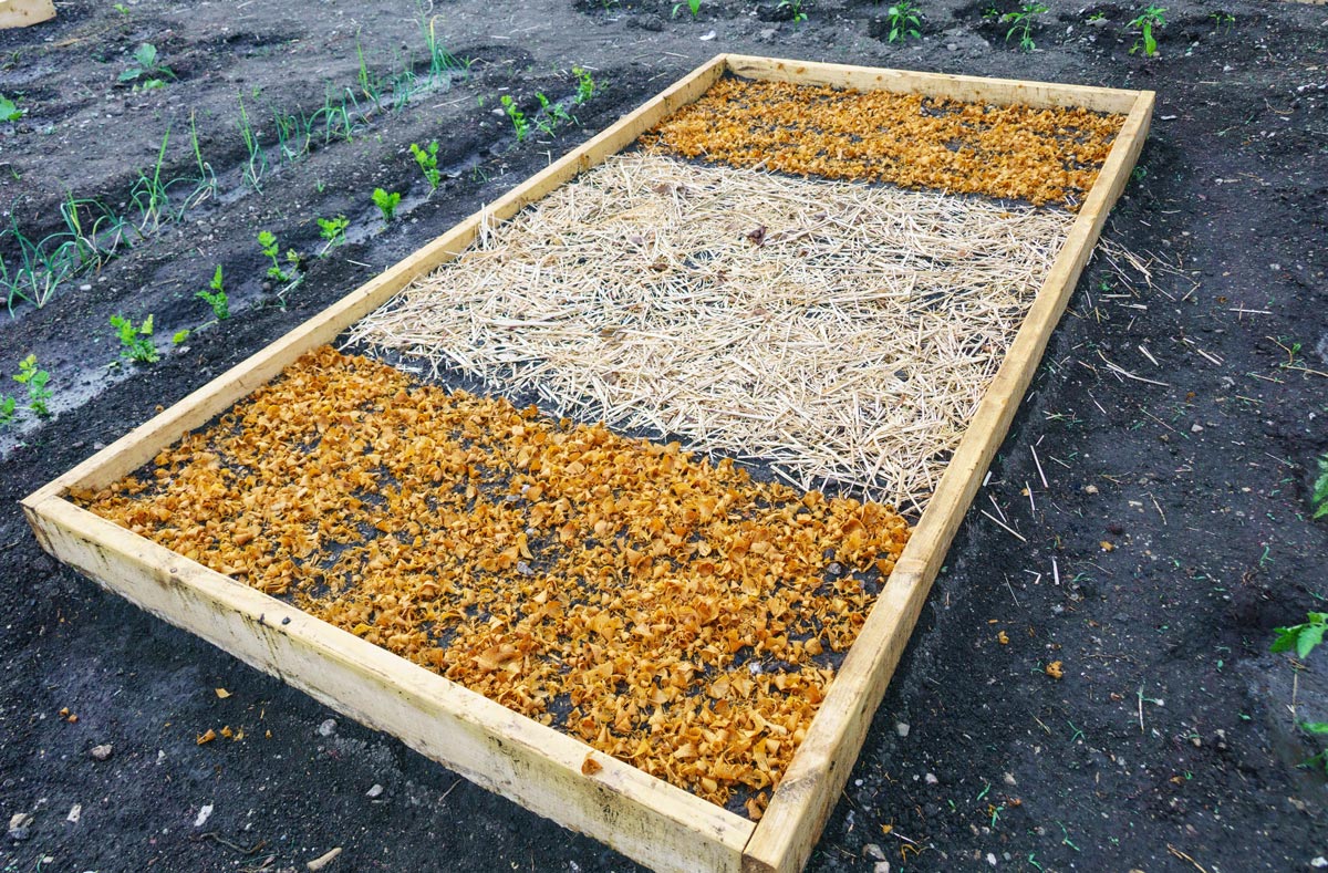 A prepared raised bed